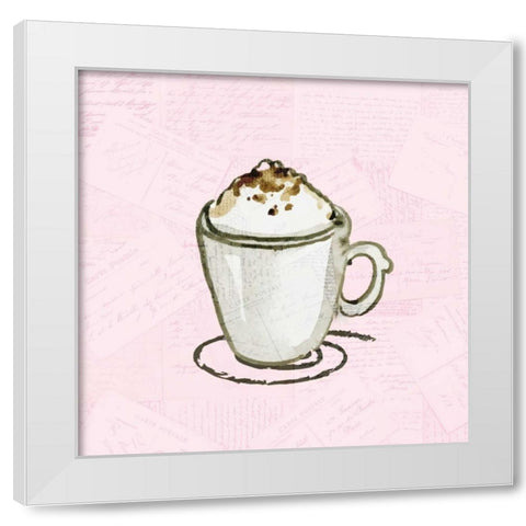 Coffee Time 2 White Modern Wood Framed Art Print by Allen, Kimberly