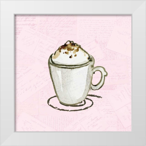 Coffee Time 2 White Modern Wood Framed Art Print by Allen, Kimberly