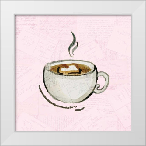 Coffee Time 3 White Modern Wood Framed Art Print by Allen, Kimberly