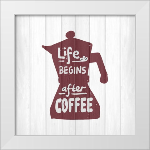 Kitchen Life 1 White Modern Wood Framed Art Print by Allen, Kimberly