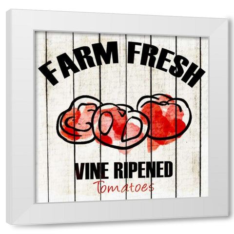 Farm Fresh 3 White Modern Wood Framed Art Print by Allen, Kimberly