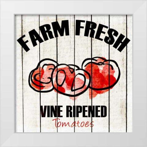 Farm Fresh 3 White Modern Wood Framed Art Print by Allen, Kimberly