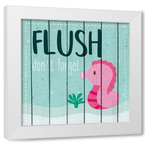 Under the Sea Rules 1 White Modern Wood Framed Art Print by Allen, Kimberly