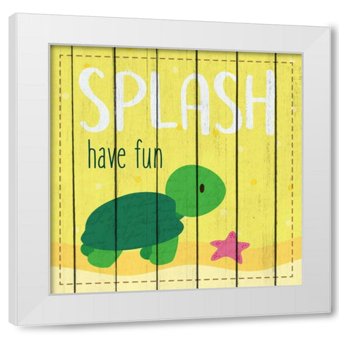 Under the Sea Rules 2 White Modern Wood Framed Art Print by Allen, Kimberly