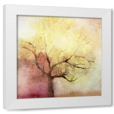 Shades of Autumn White Modern Wood Framed Art Print by Allen, Kimberly