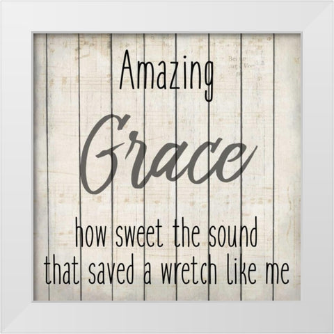 Amazing Grace 1 White Modern Wood Framed Art Print by Allen, Kimberly
