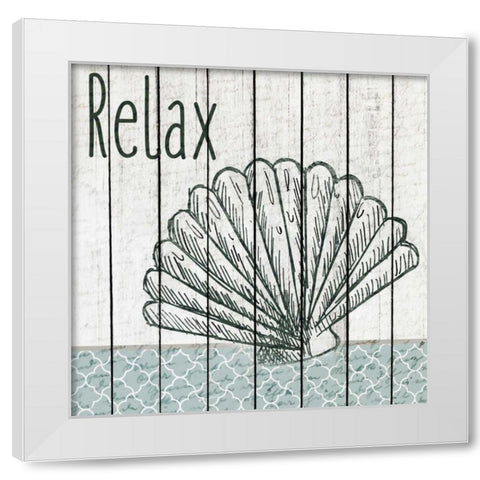 Soak 1 White Modern Wood Framed Art Print by Allen, Kimberly