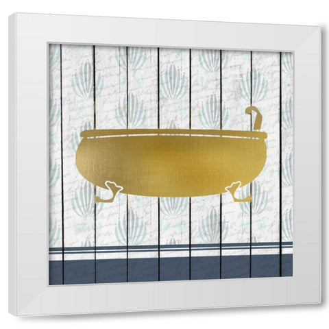 Bath Time 2 White Modern Wood Framed Art Print by Allen, Kimberly
