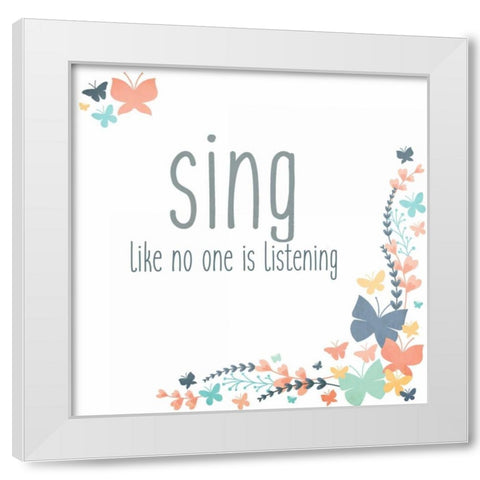 Be You 2 White Modern Wood Framed Art Print by Allen, Kimberly