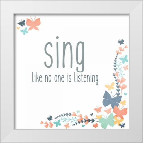 Be You 2 White Modern Wood Framed Art Print by Allen, Kimberly