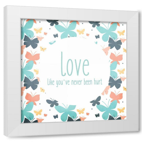 Be You 3 White Modern Wood Framed Art Print by Allen, Kimberly