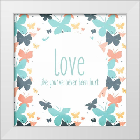 Be You 3 White Modern Wood Framed Art Print by Allen, Kimberly