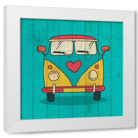 Groovy 1 White Modern Wood Framed Art Print by Allen, Kimberly