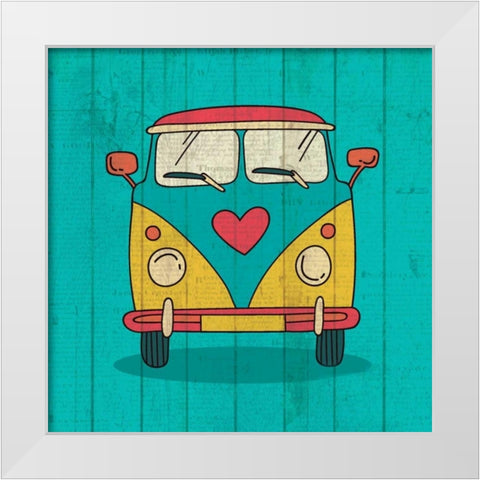 Groovy 1 White Modern Wood Framed Art Print by Allen, Kimberly