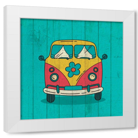 Groovy 3 White Modern Wood Framed Art Print by Allen, Kimberly