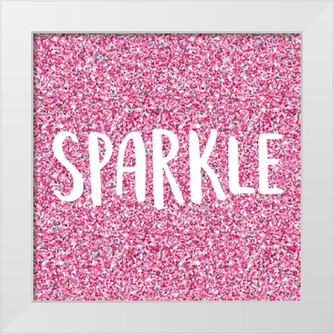 Sparkle White Modern Wood Framed Art Print by Allen, Kimberly