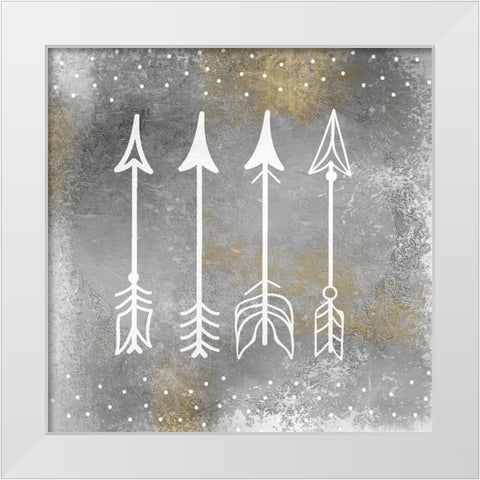 Explorer 1 White Modern Wood Framed Art Print by Kimberly, Allen