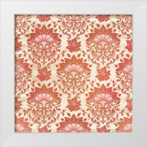 Pink Mood White Modern Wood Framed Art Print by Allen, Kimberly
