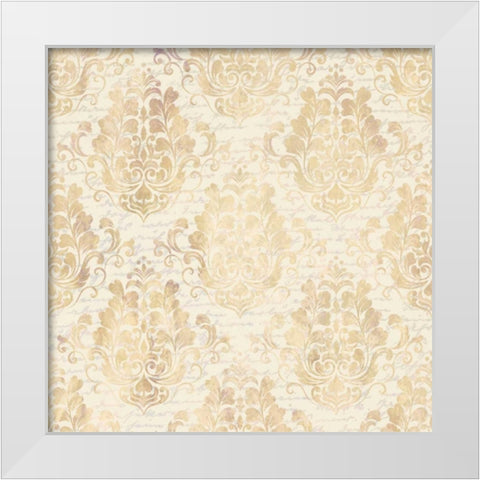 Vintage White Modern Wood Framed Art Print by Allen, Kimberly