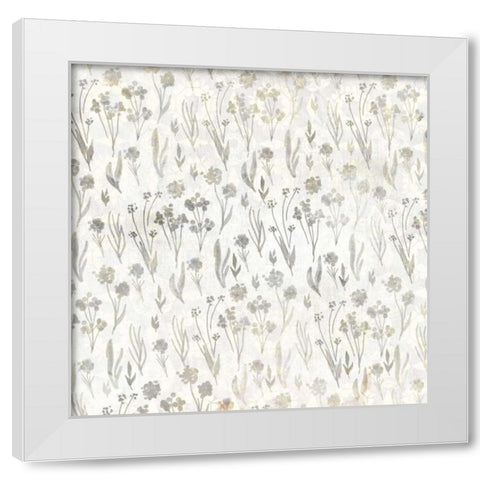 Neutral Floral White Modern Wood Framed Art Print by Allen, Kimberly