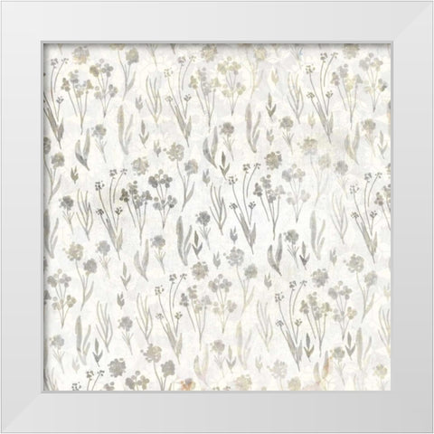 Neutral Floral White Modern Wood Framed Art Print by Allen, Kimberly