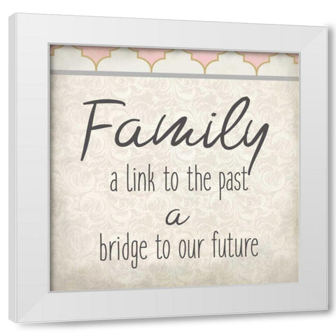 Family Begins 2 White Modern Wood Framed Art Print by Allen, Kimberly