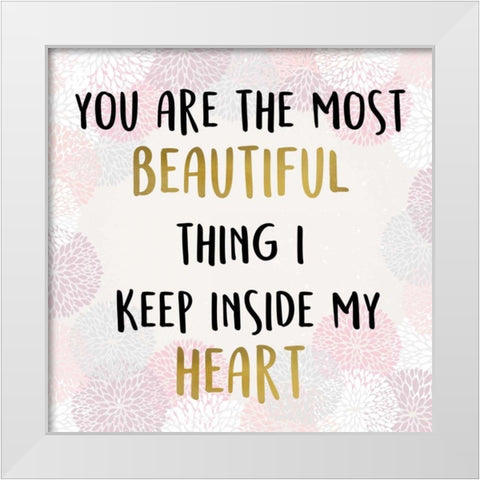 The Most White Modern Wood Framed Art Print by Allen, Kimberly