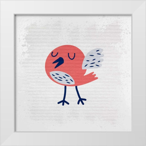 Song Bird 1 White Modern Wood Framed Art Print by Allen, Kimberly