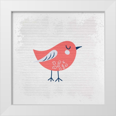 Song Bird 3 White Modern Wood Framed Art Print by Allen, Kimberly