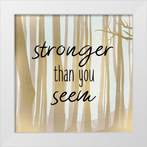 Brave 2 White Modern Wood Framed Art Print by Allen, Kimberly