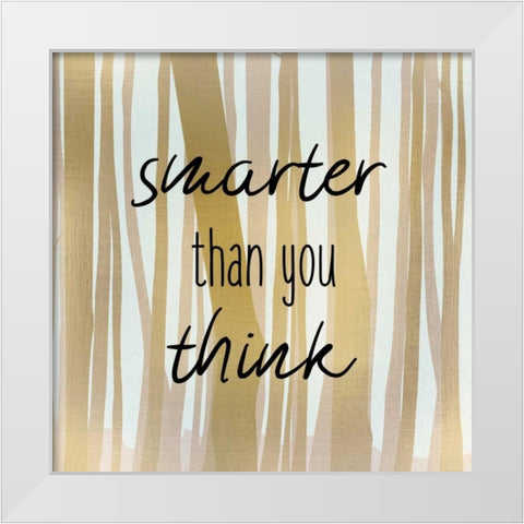 Brave 3 White Modern Wood Framed Art Print by Allen, Kimberly
