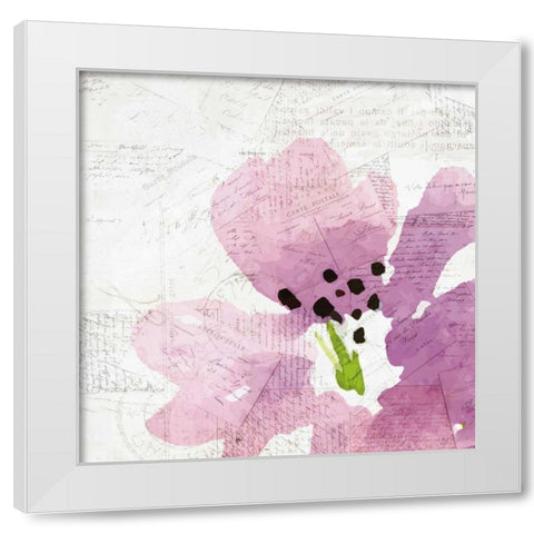Purple Squared 2 White Modern Wood Framed Art Print by Allen, Kimberly