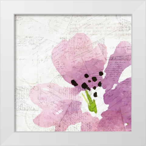Purple Squared 2 White Modern Wood Framed Art Print by Allen, Kimberly