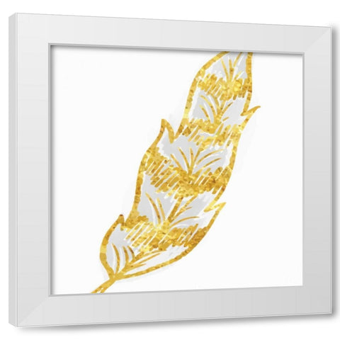 Phoenix Feather 2 White Modern Wood Framed Art Print by Allen, Kimberly