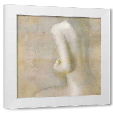 Golden Moments White Modern Wood Framed Art Print by Allen, Kimberly