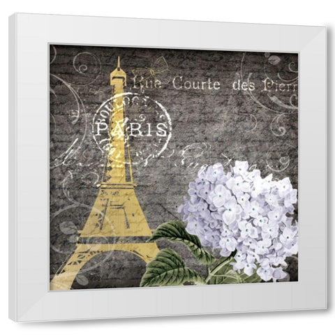 Paris in Spring 1 White Modern Wood Framed Art Print by Allen, Kimberly