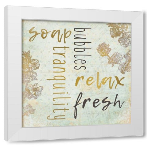 Unwind 1 White Modern Wood Framed Art Print by Allen, Kimberly