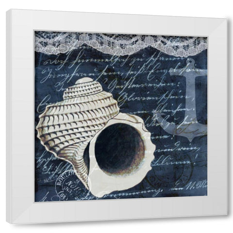 Shell Dreams 1 White Modern Wood Framed Art Print by Allen, Kimberly