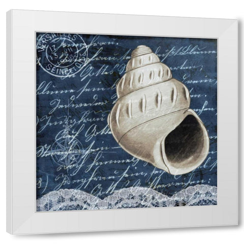 Shell Dreams 2 White Modern Wood Framed Art Print by Allen, Kimberly