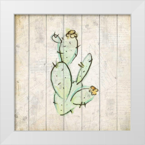 Watercolor Cactus 2 White Modern Wood Framed Art Print by Allen, Kimberly