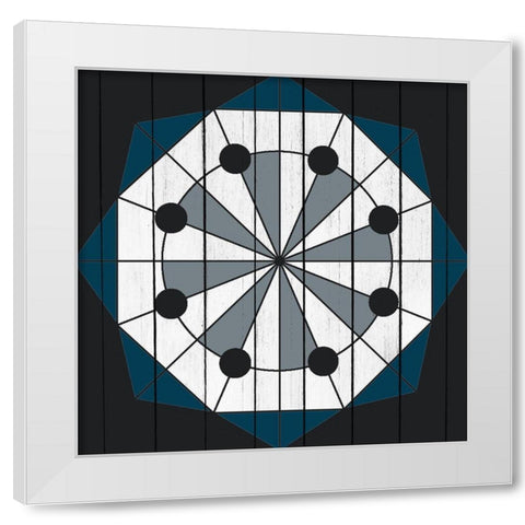 Country Star 1 White Modern Wood Framed Art Print by Kimberly, Allen