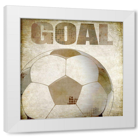 Goal White Modern Wood Framed Art Print by Kimberly, Allen