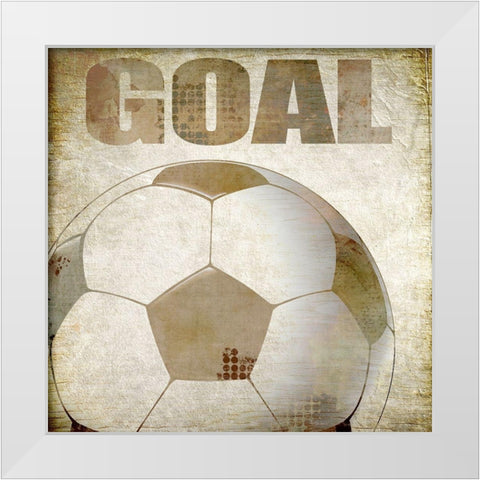 Goal White Modern Wood Framed Art Print by Kimberly, Allen