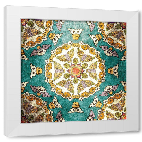 Tiled 3 White Modern Wood Framed Art Print by Kimberly, Allen
