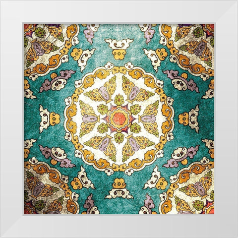Tiled 3 White Modern Wood Framed Art Print by Kimberly, Allen