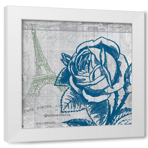 Travel Blooms 1 White Modern Wood Framed Art Print by Kimberly, Allen