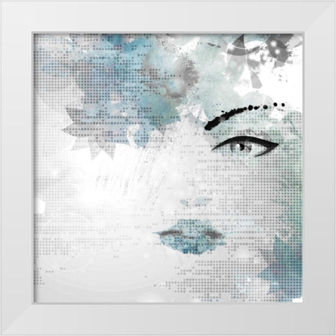 My Love White Modern Wood Framed Art Print by Allen, Kimberly