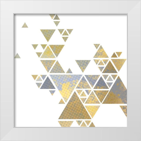 Triangle Gold 2 White Modern Wood Framed Art Print by Allen, Kimberly