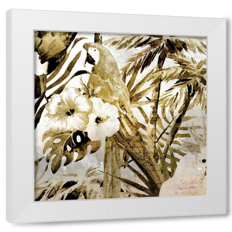 Birds of Paradise 2 White Modern Wood Framed Art Print by Kimberly, Allen