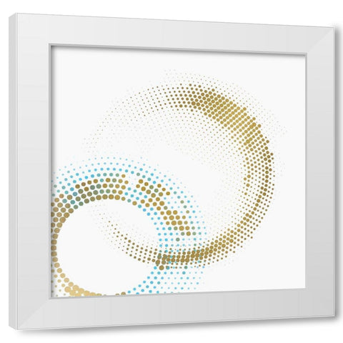 Circle Point 1 White Modern Wood Framed Art Print by Kimberly, Allen